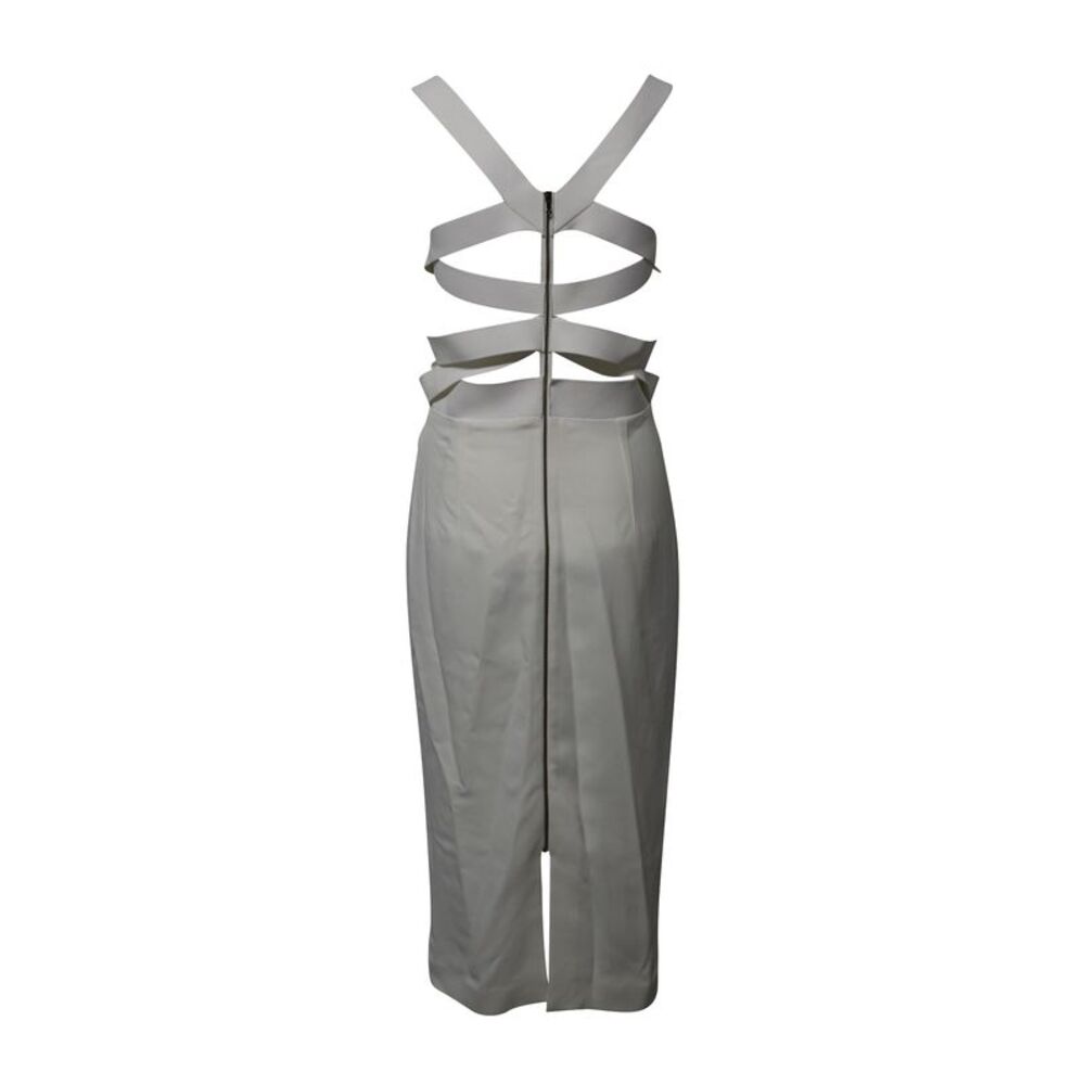 Pre Loved Rm By Roland Mouret Vintage CutOut Midi Dress Women white - Picture 2 of 8